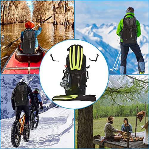 AFISHTOUR 35L Waterproof Backpack for Men and Women - Heavy Duty Roll-Top Floating Dry Bag Backpack for Kayaking, Rafting, Boating, Beach (Black)