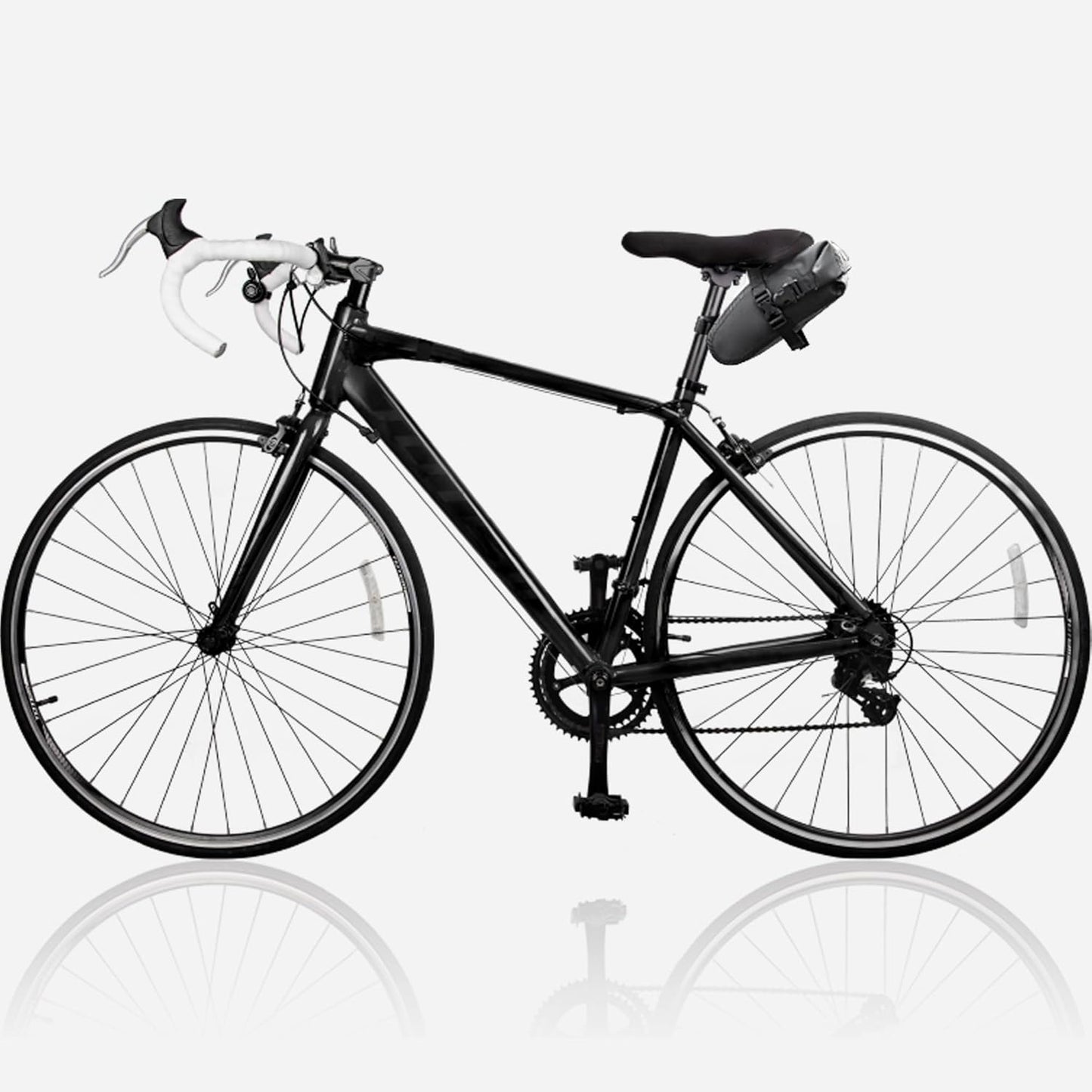 AFISHTOUR Waterproof Bicycle Saddle Bag - 1.5 L Roll-Top Closure Cycling Bike Seat Bag Under Seat Storage Pack for Mountain Road Bike Travel (Black)