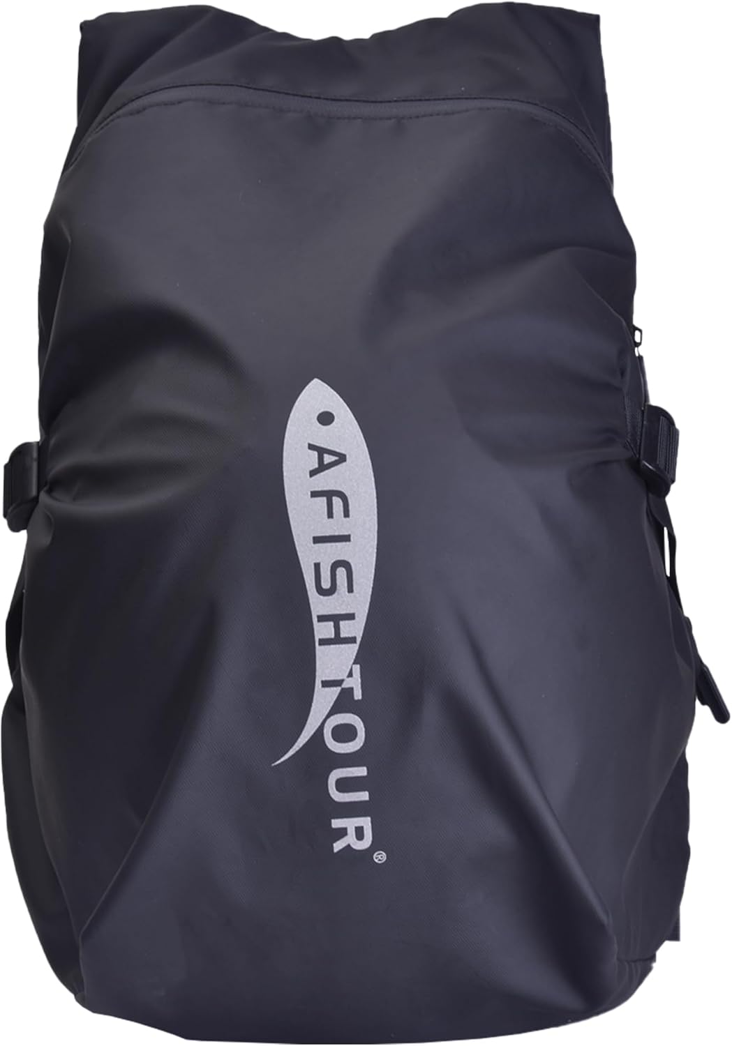 AFISHTOUR Waterproof Helmet Backpack for Motorcycle/Cycling/Skateboard, 30L Lightweight Motorbike Helmet Backpack for Men with Laptop Compartment, Inert Packet Reflective Logo (Black)