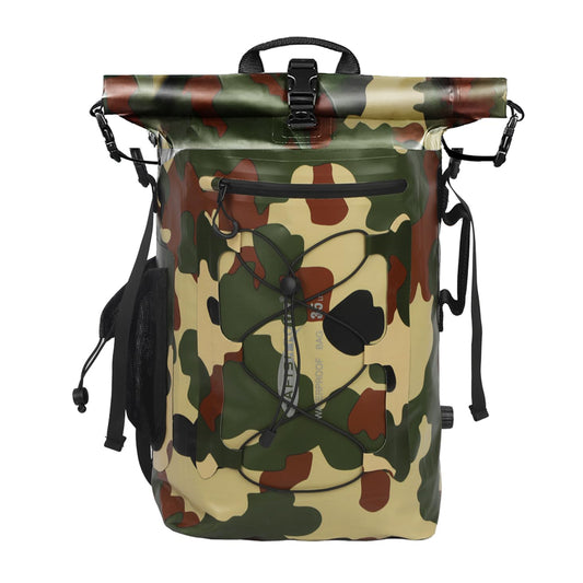 AFISHTOUR 35L Waterproof Backpack for Men and Women - Roll-Top Floating Dry Bag Backpack for Kayaking, Rafting, Boating, Beach (green)