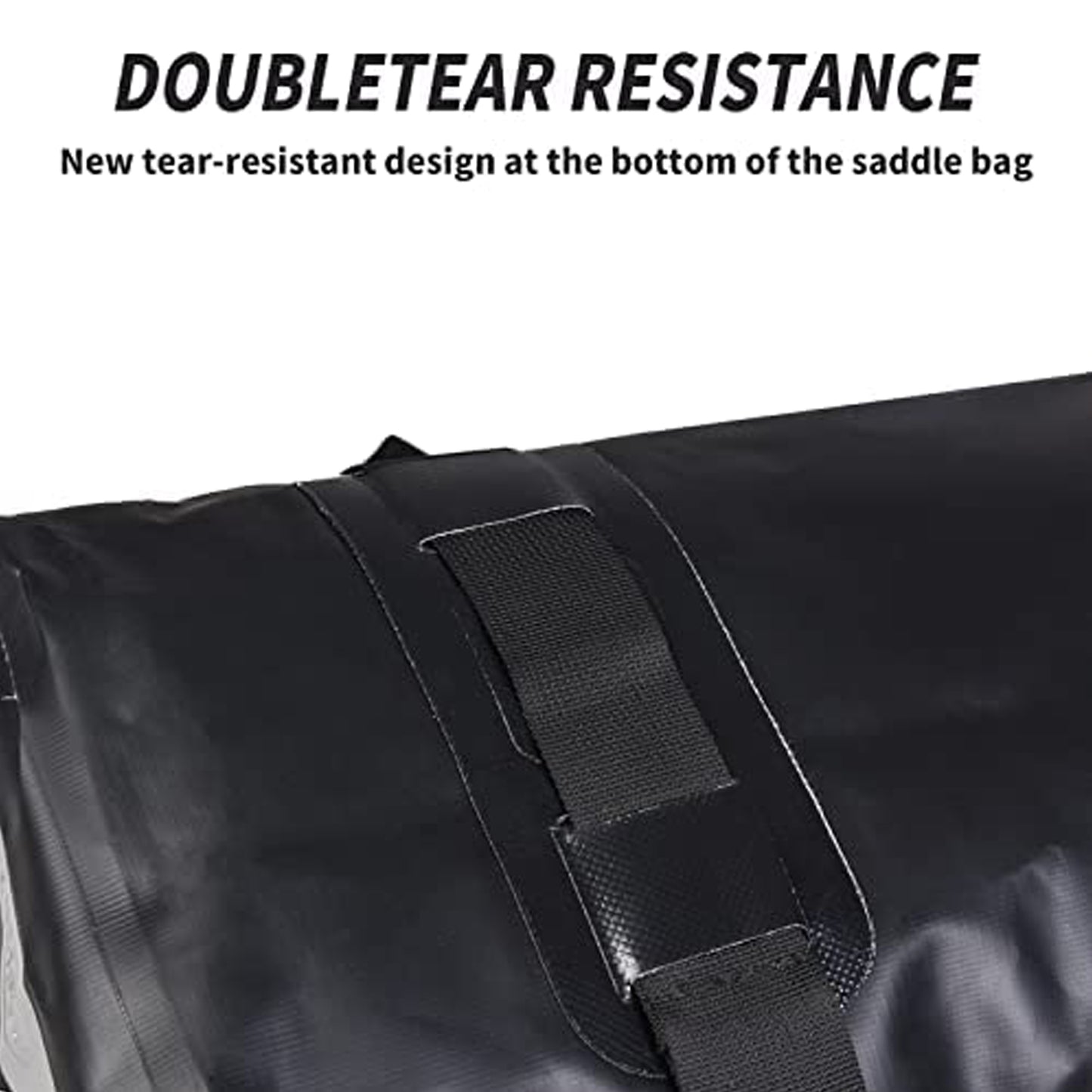 AFISHTOUR Waterproof Motorcycle Saddlebags - 50L Motorcycle Luggage Bags for Motorbike Travel - Motorcycle Panniers - Detachable Bag for Scooter, Honda, Suzuki, Yamaha (Black, 2 Pack)